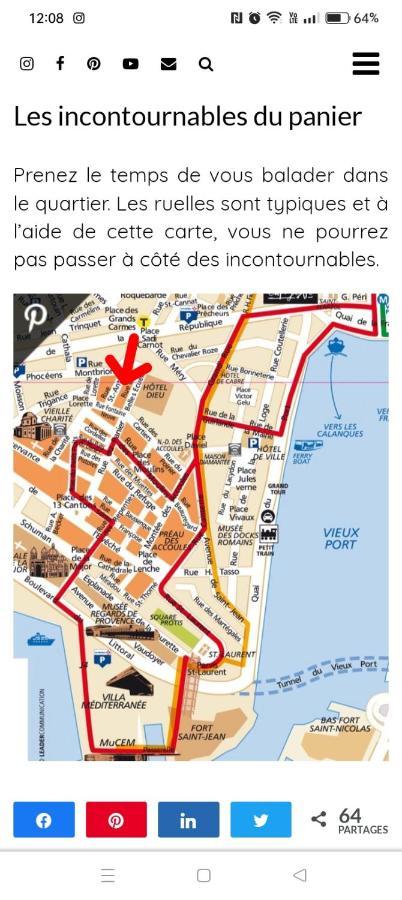 Cosy 40M2 City Center 'Le Panier' Марсель Экстерьер фото
